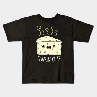 Stinkin Cute Cheese Pun Kids T-Shirt